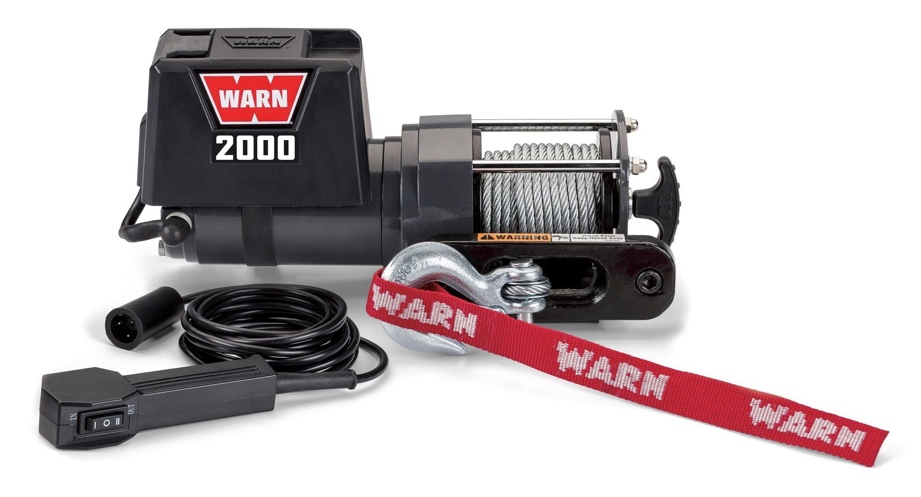 Winche WARN DC 2000 – 2.000 lb – 12V – Piola de Acero