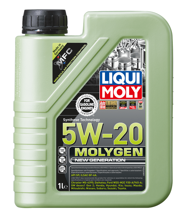 Aceite de Motor Sintético Liqui Moly Molygen 5W-20 5L – Antifriccionante con Tungsteno