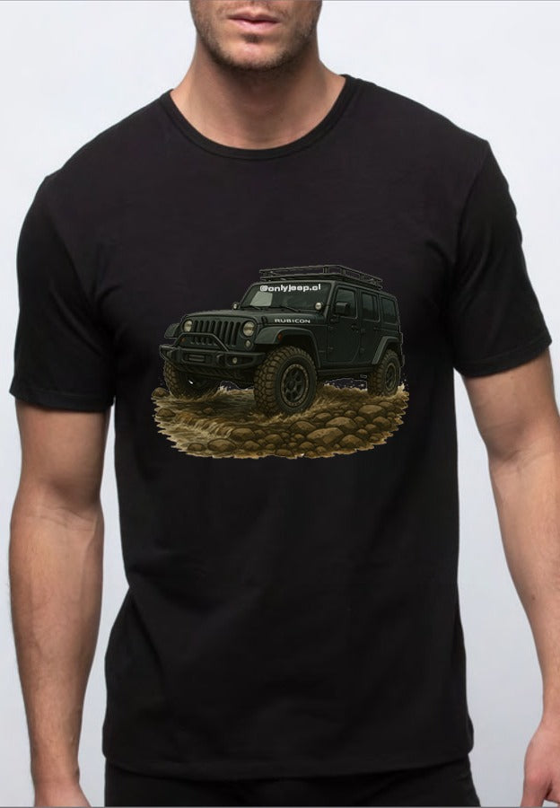 Polera Hombre Jeep Wrangler JK Rocas