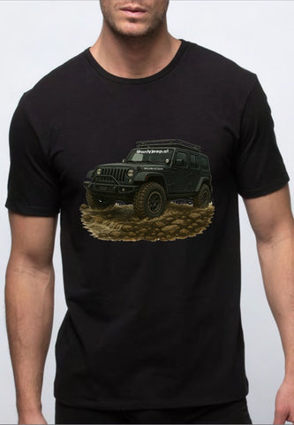 Polera Hombre Jeep Wrangler JK Rocas