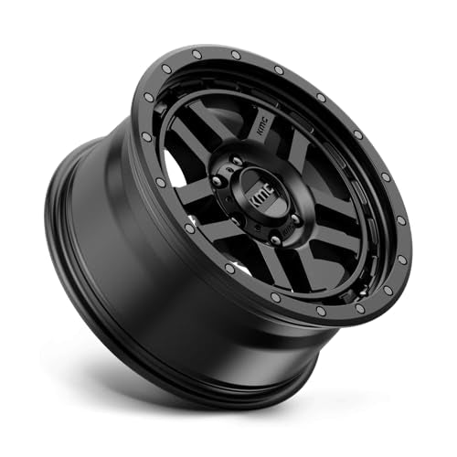 Juego de 4 Llantas KMC Recion 17x9.0 | 6x139.7 | ET -12 | Satin Black | CB 106.25