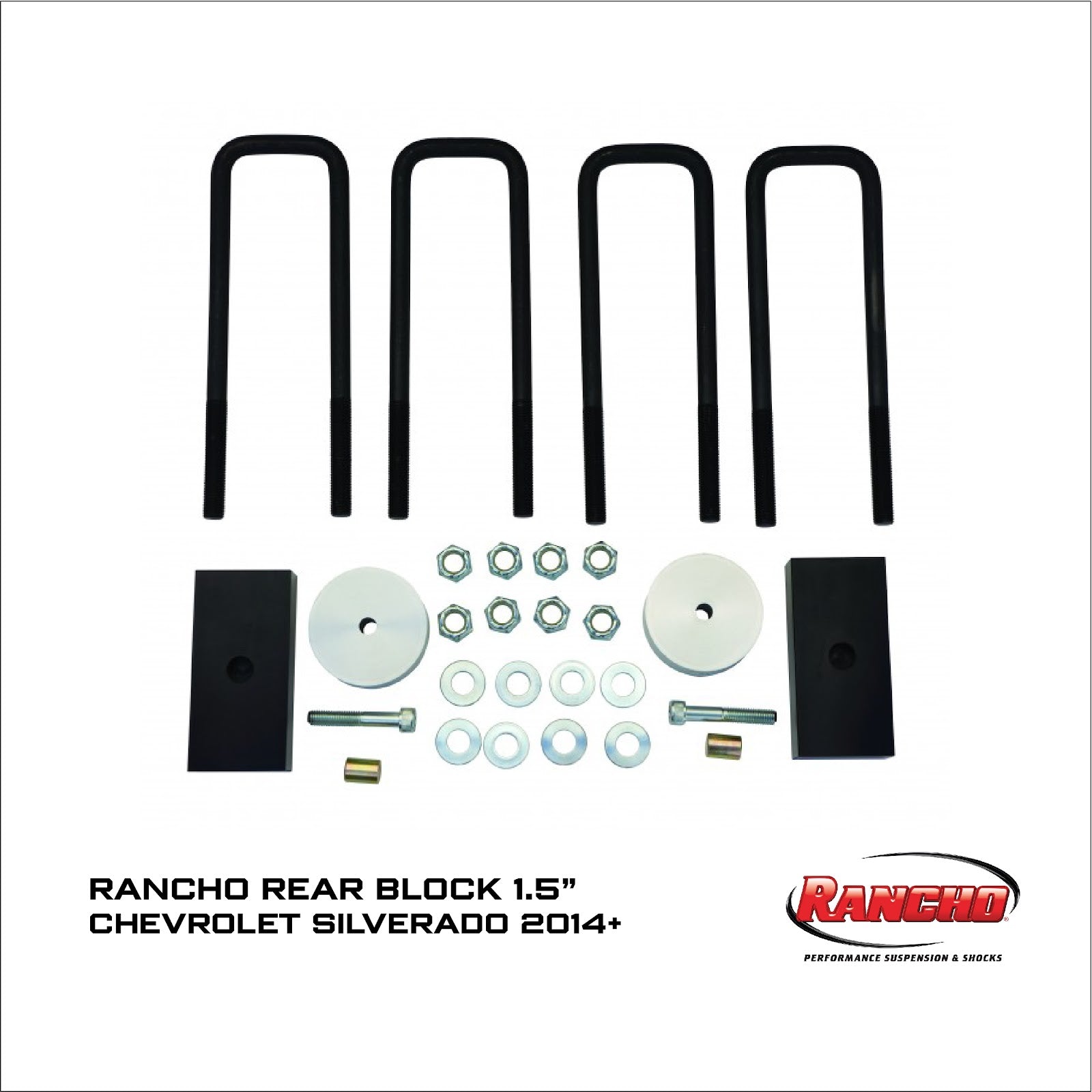 REAR BLOCK KIT 1.5" TRASERO CHEVROLET SILVERADO 2014+