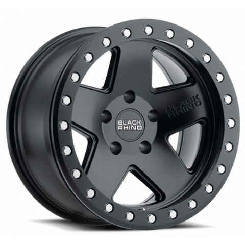 JUEGO DE 4 LLANTAS  17X9.5 6X139.7/-18 BLACK RHINO CRAWLER MATTE BLACK