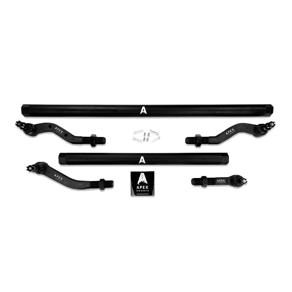 Kit barras de dirección para Jeep Wrangler JK de 2,5 toneladas - Aluminio negro