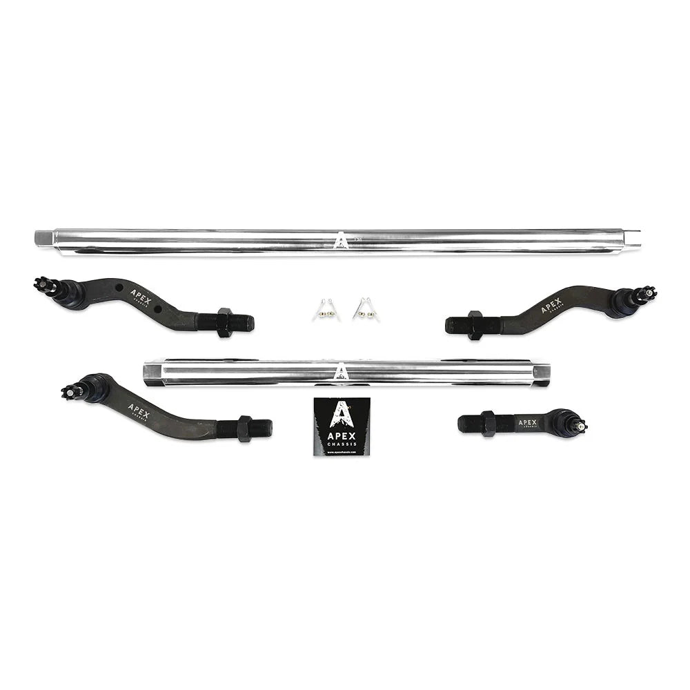 Kit barras de dirección para Jeep Wrangler JK de 2,5 toneladas - Aluminio pulido
