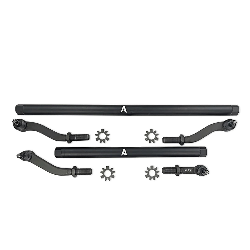 Kit barras de dirección para Jeep Wrangler JK de 2,5 toneladas - Aluminio negro