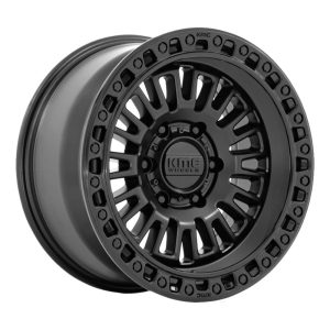 Juego 4 Llantas KMC KM554 Aztec 17x8.5 | 6x139.7 | ET 0 | Negro Mate con Detalles Negro Brillante