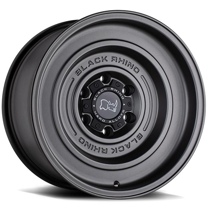 JUEGO DE 4 LLANTAS  17X9.5 6X139.7/-12 BLACK RHINO SOLID MATTE BLACK