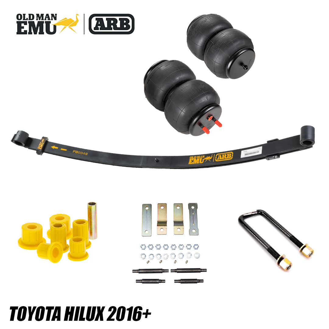 BALLESTAS PARABOLICAS + PULMONES (HILUX 2016+)