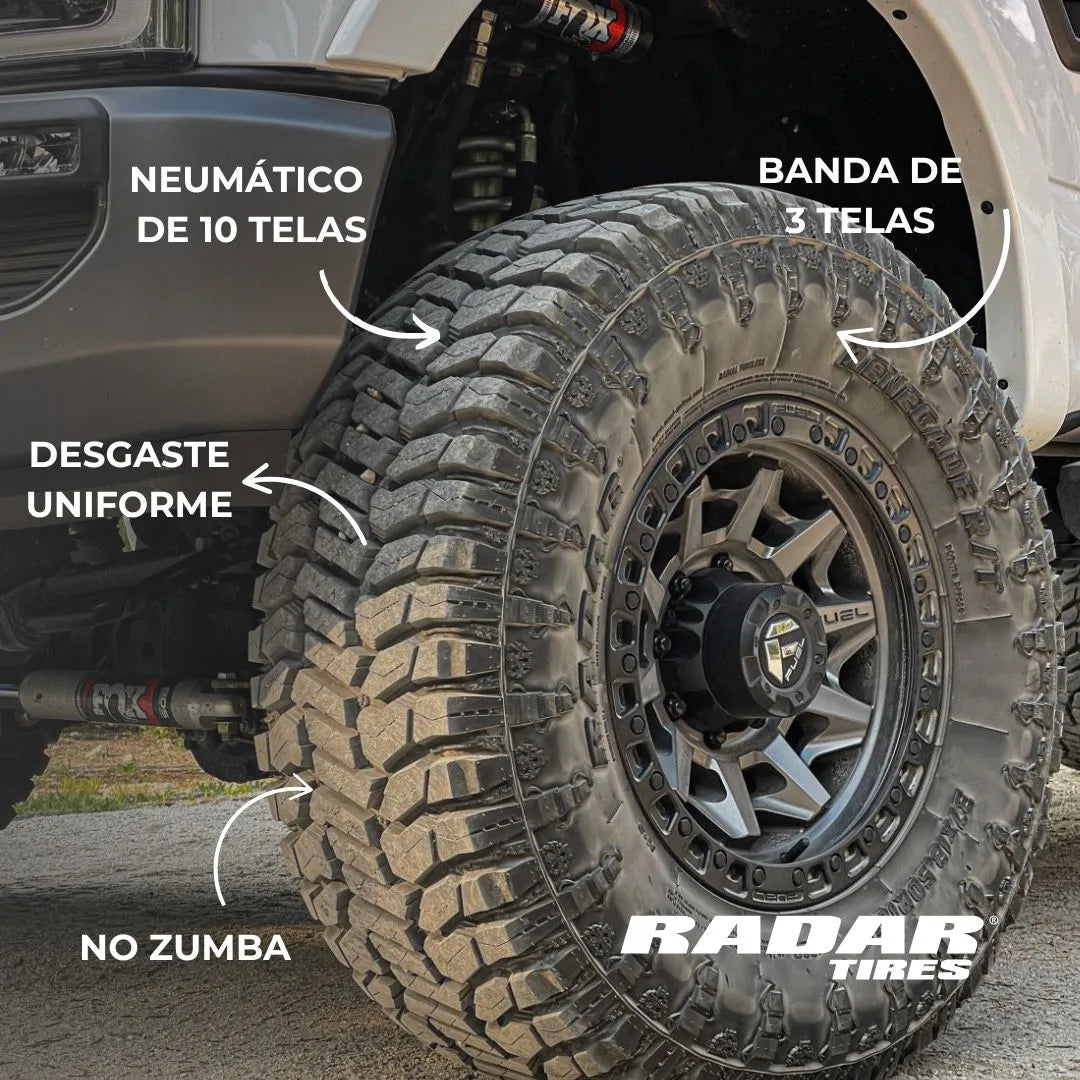 JUEGO DE 4 NEUMATICOS RADAR 265/70R17 R/T