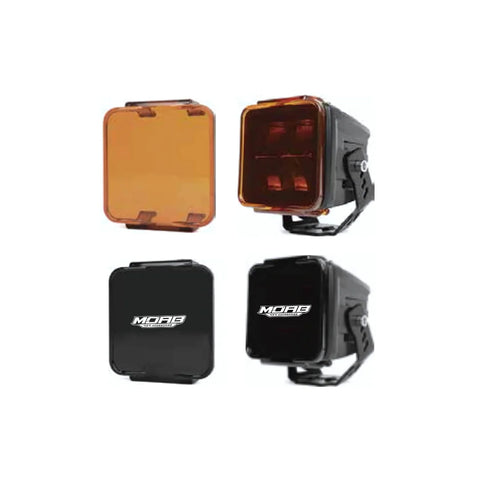 Tapas protectoras para focos LED 3" MOAB 4x4 40W – Ámbar sin logo