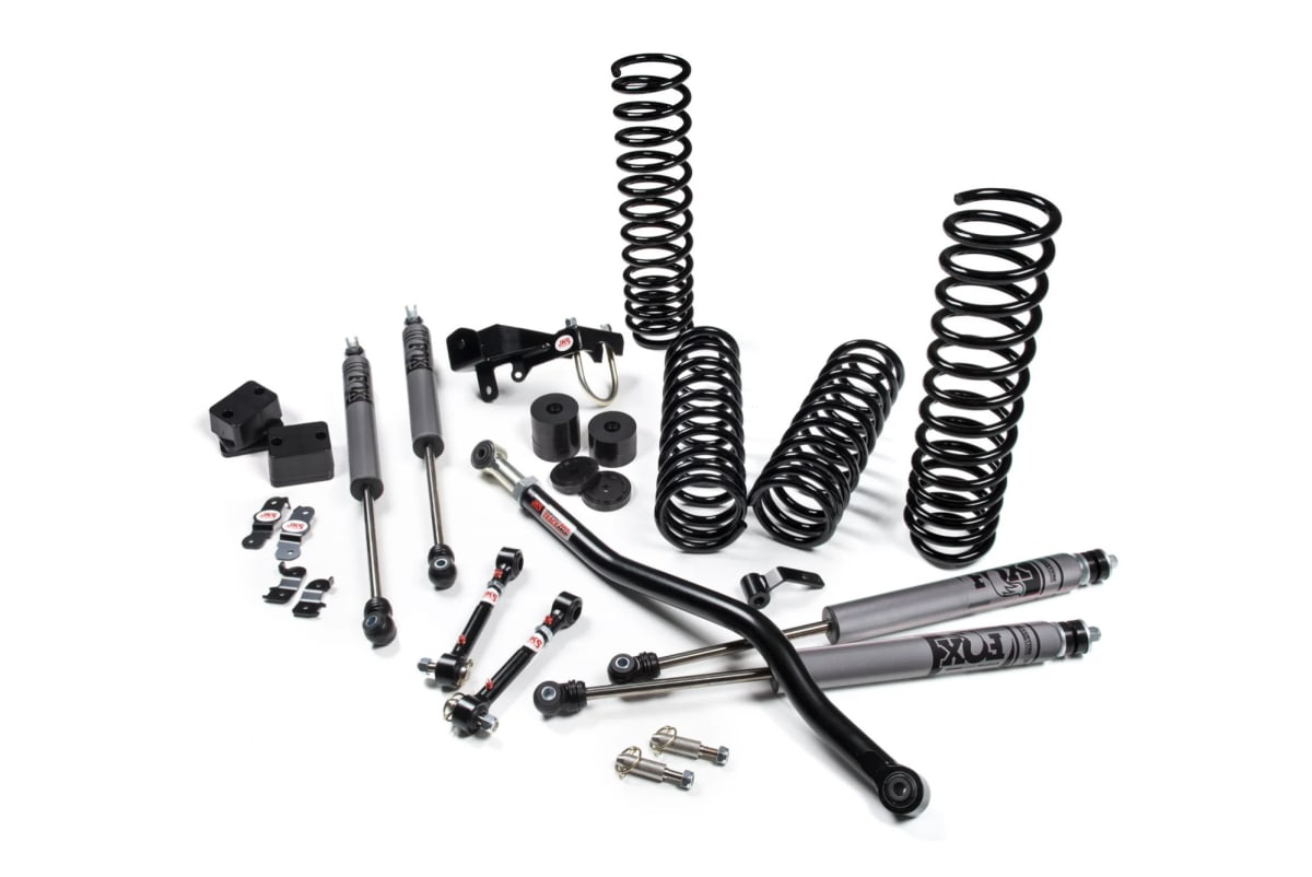 Kit de Suspensión JKS 2.5" + Amortiguadores FOX 2.0 Performance – Jeep Wrangler JK (2007-2018)