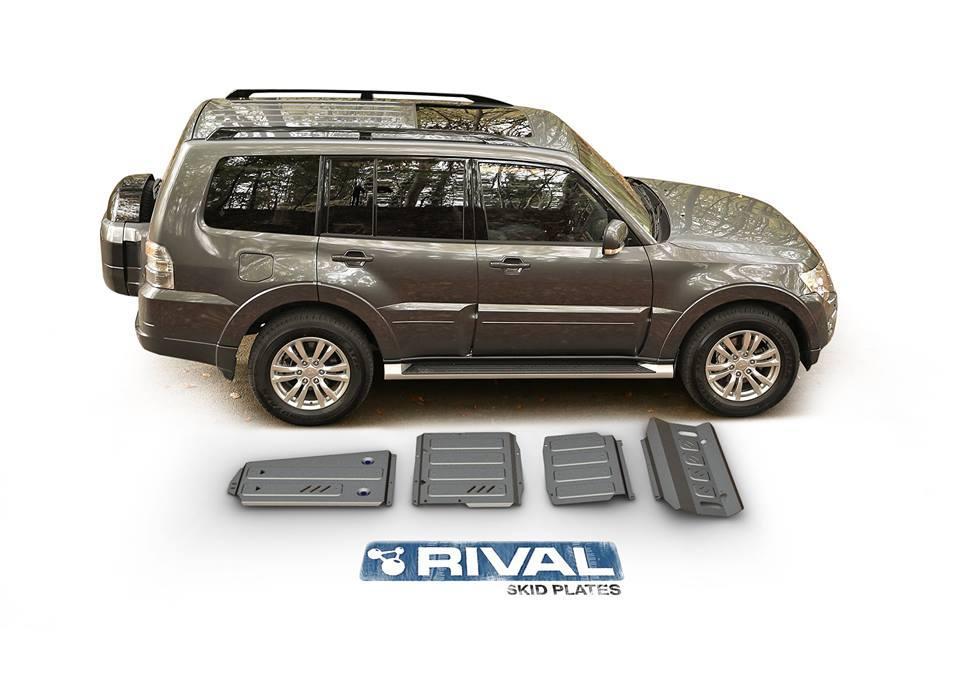 PACK DE PLACAS PROTECTORAS (4 PLACAS DE ACERO 3 mm) –  MITSUBISHI MONTERO SPORT 2005–2015 / L200 2005–2015