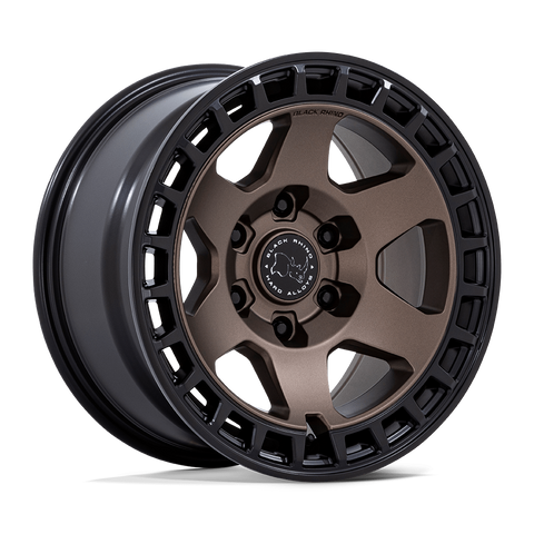 Juego 4 Llantas Black Rhino Bahari 17x8.5 | 6x139.7 | ET -10 | Bronce Mate con Borde Negro