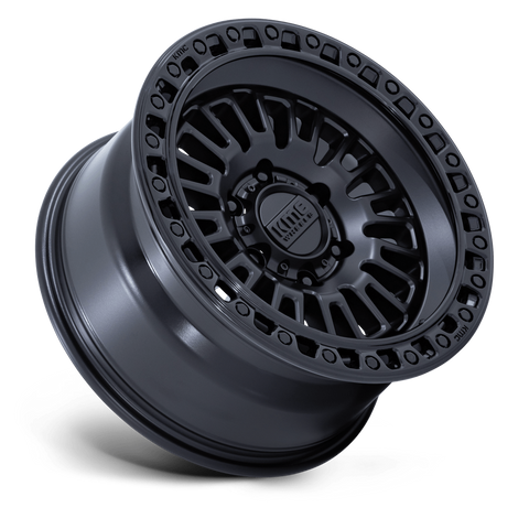 Juego 4 Llantas KMC KM554 Aztec 17x8.5 | 6x139.7 | ET 0 | Negro Mate con Detalles Negro Brillante