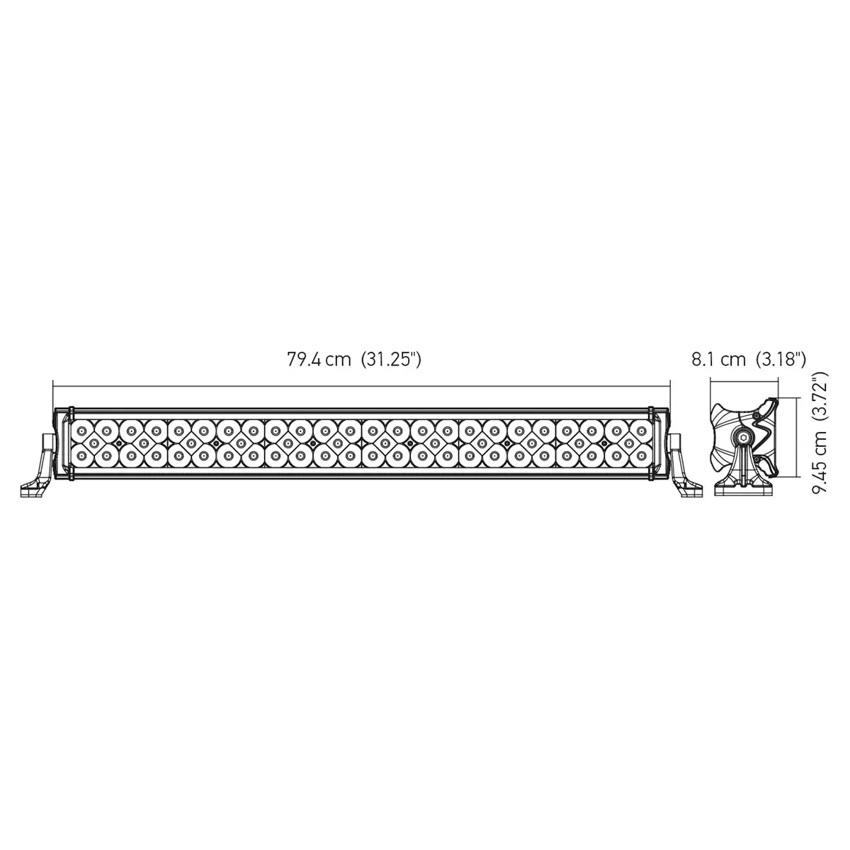 BARRA LED DE 60 LUCES 31" PULGADAS  HELLA VALUEFIT