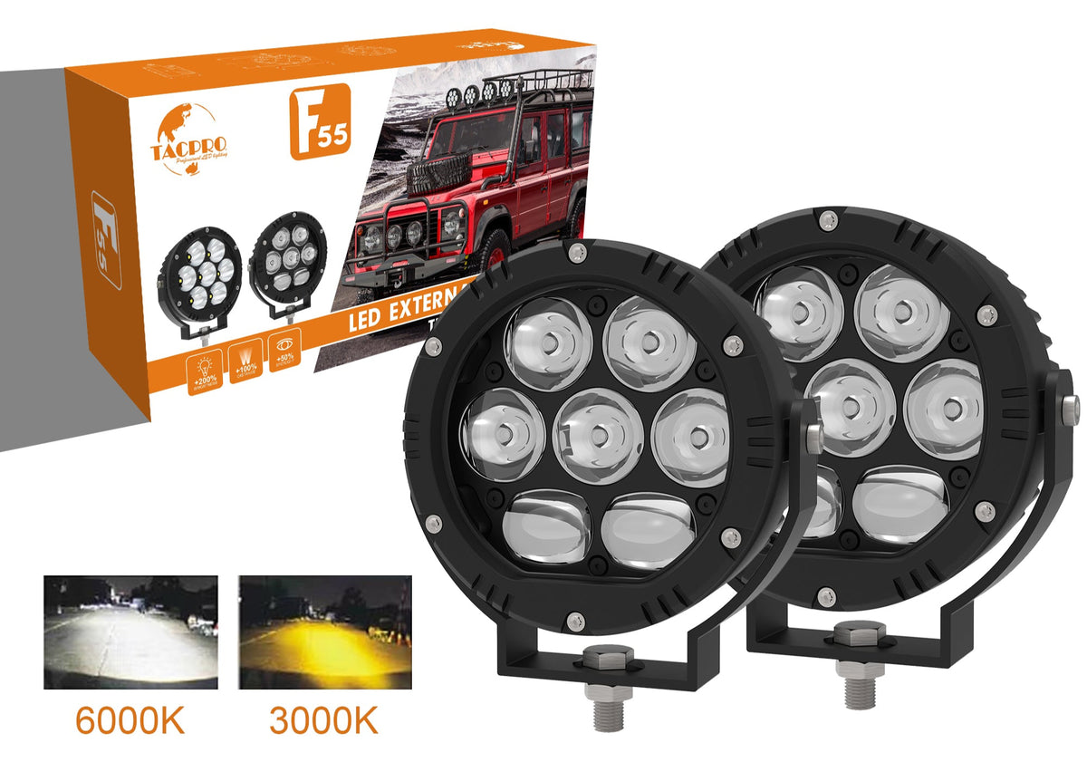 Foco LED Externo Tacpro F55 – Luz Auxiliar Offroad 4x4