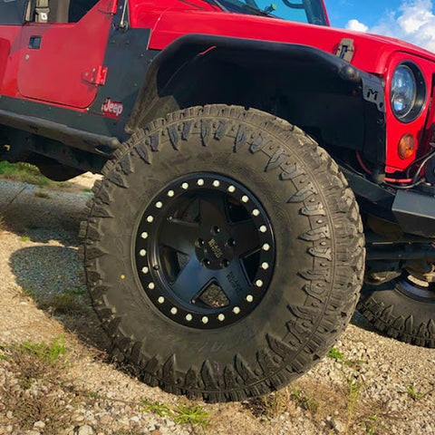 JUEGO DE 4 LLANTAS  17X9.5 6X139.7/-18 BLACK RHINO CRAWLER MATTE BLACK