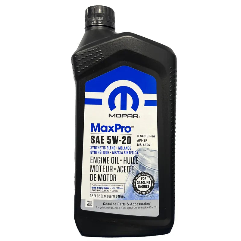 Aceite de Motor 5w20 Mopar  946ml