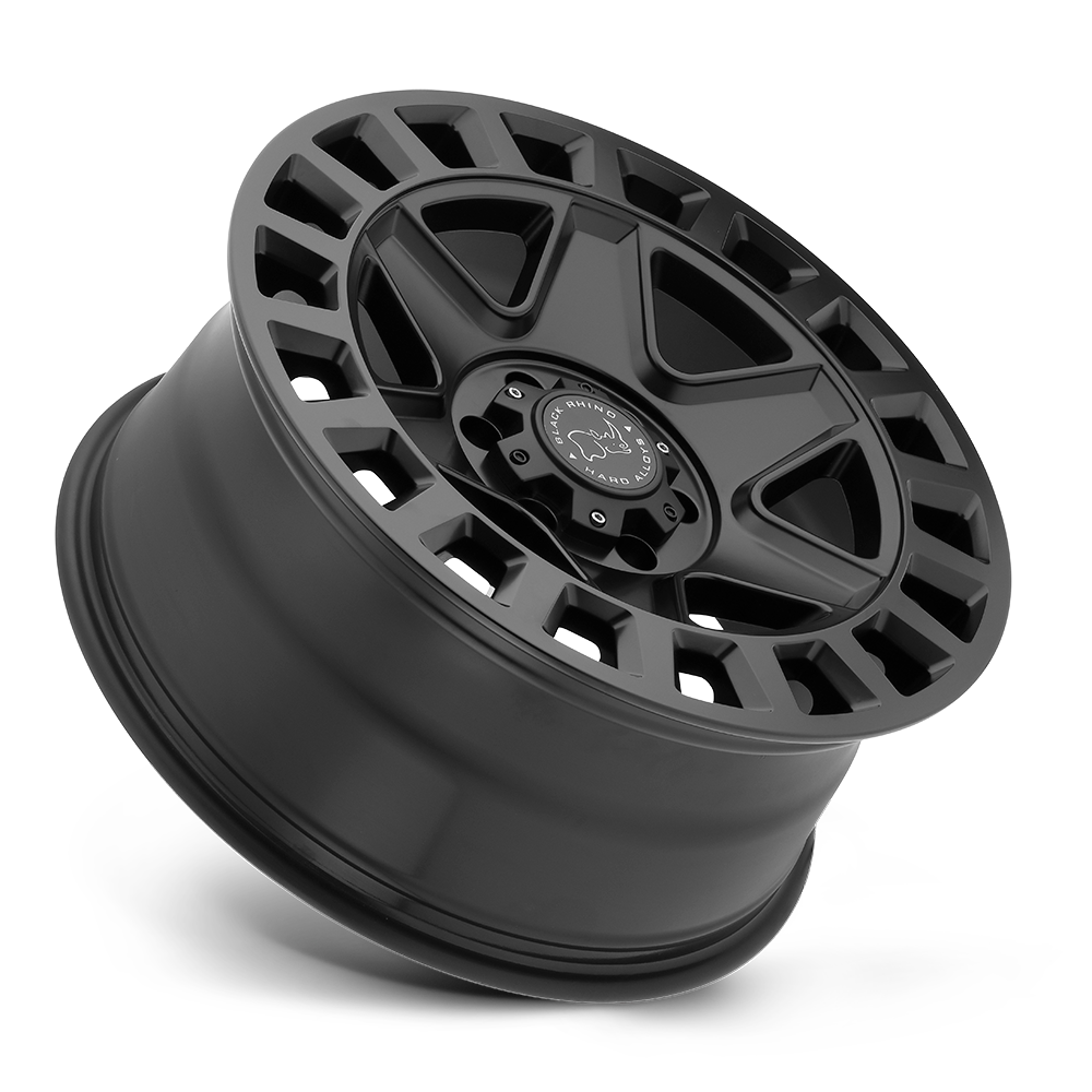 JUEGO DE 4 LLANTAS  17x9.0 6x139.7/-12 BLACK RHINO YORK MATTE BLACK